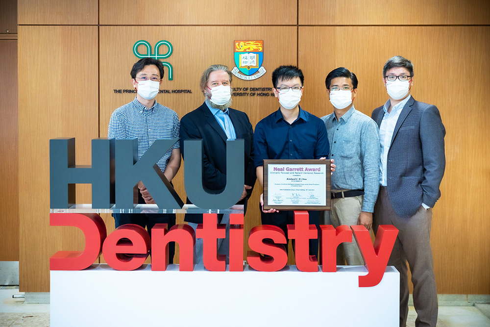 From left: Dr Richard Hsung, Professor Colman McGrath, Dr Reinhard Chau, Dr Khaing Myat Thu and Dr Walter Lam.